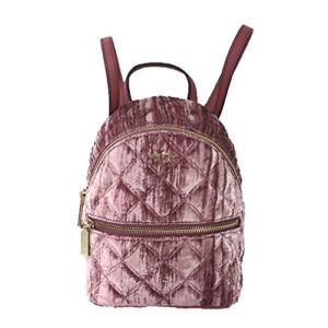 kate spade natalie crushed velvet convertible mini backpack (pomegranate pink)