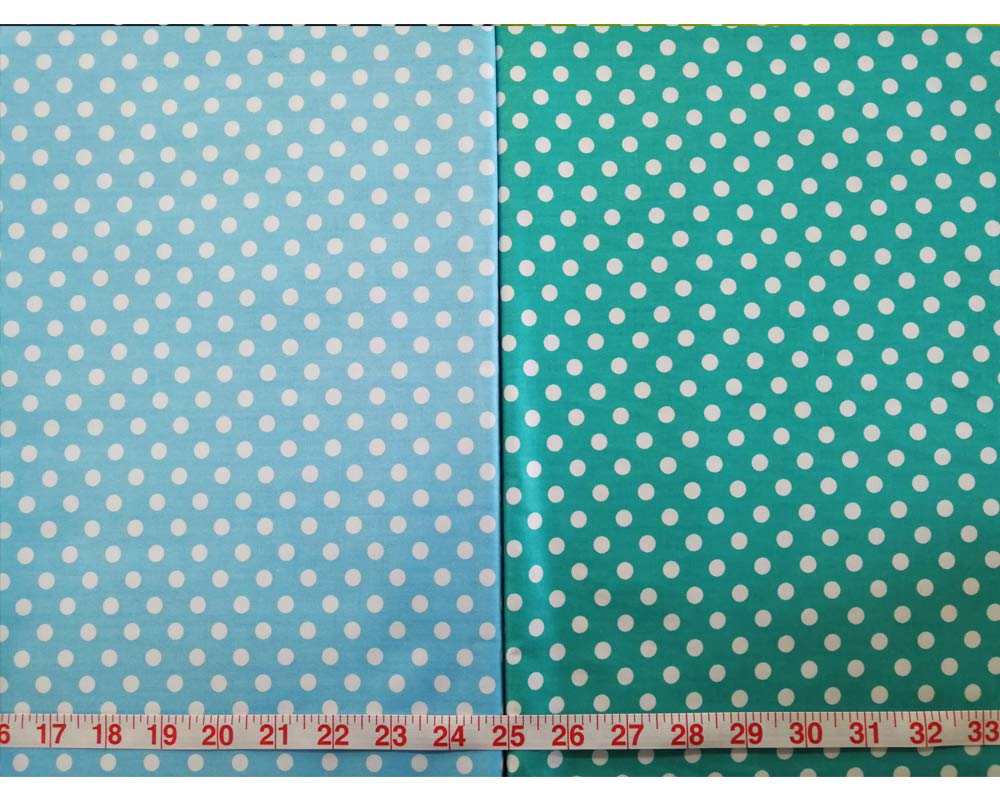 Fat Quarters Cotton Fabric Bundles 18" x 22" Quilting Fabric for Sewing,8 PCS Dots