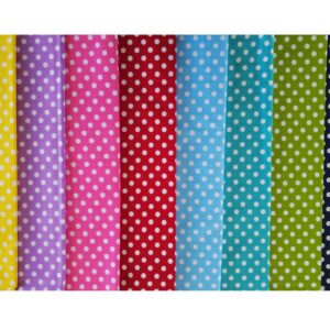 Fat Quarters Cotton Fabric Bundles 18" x 22" Quilting Fabric for Sewing,8 PCS Dots