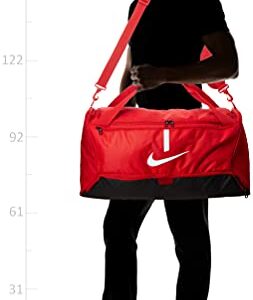 NIKE Unisex's Academy Team-Sp21 Sports Bag, University Red/Black/White, One Size