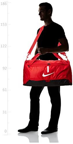 NIKE Unisex's Academy Team-Sp21 Sports Bag, University Red/Black/White, One Size