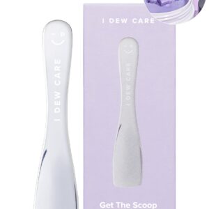 I Dew Care Multi-functional Applicator - Get The Scoop | Gift, Stainless Steel Spatula, Beauty Tool for Cream, Lip Balm, Wash-Off Masks, Mixing, Depuffing