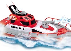 DICKIE TOYS - 15" RC Rescue Boat with Working Water Pump