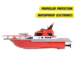 DICKIE TOYS - 15" RC Rescue Boat with Working Water Pump