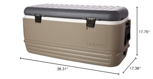 Igloo Sportsman 120Qt Rugged Ice Retention Cooler, sandstone