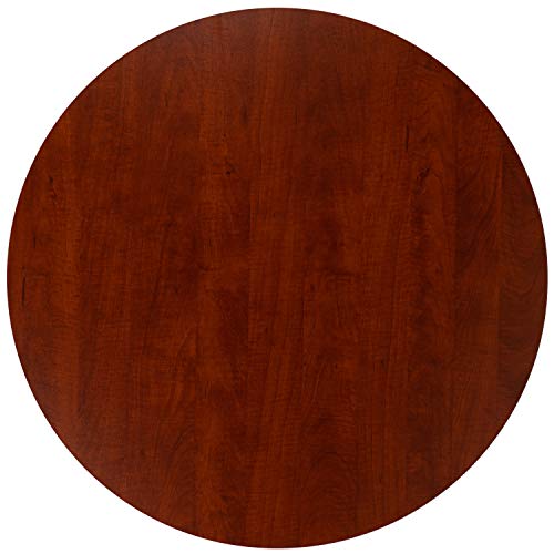 BizChair 36" Round Multi-Purpose Conference Table in Cherry - Meeting Table for Office