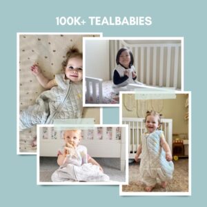 Tealbee Dreamsuit: Toddler Sleep Sack with Feet 2T 3T - 1.2 TOG All Season Baby Wearable Blanket for Walkers - Rayon made from Bamboo, Organic Cotton Sleep Bag - Sunshine