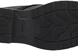 Clarks Men's Morris Peak Waterproof Chukka Boot, Black Tumbled Leather, 9