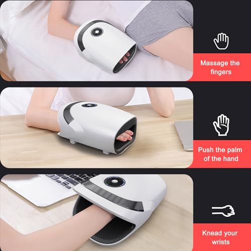 Gifts for Women,Birthday Gifts for Women - Hand Massager with Heat,Lightning Deals of Today Prime - Gifts for Mom/Dad,Teen Girl Gifts Trendy Stuff(White)