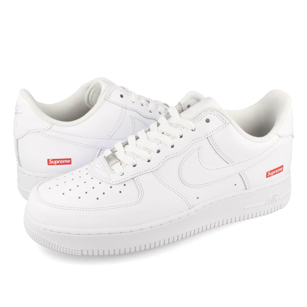 Nike Mens Air Force 1 Low CU9225 100 Supreme - Mini Box Logo White - Size 10