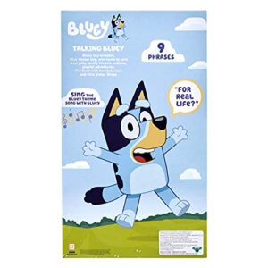 Bluey - 13" Talking Plush - Interactive - Sing Along, 9 Different Phrases