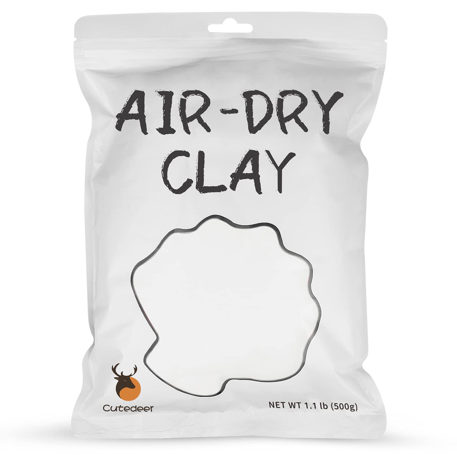 Air Dry Clay - White, 1.1lb Soft Foam Modeling Clay, Ultra Light Magic Clay for Kids Adults, DIY Molding Clay, Arts & Crafts Project Supplies(1.1lb - 1 Pack, White)