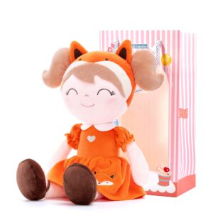 Gloveleya Dolls Baby Plush Toy Girl Toys Girl Gifts First Baby Doll Soft Toys Plush Fox Toy 15" with Gift Bag