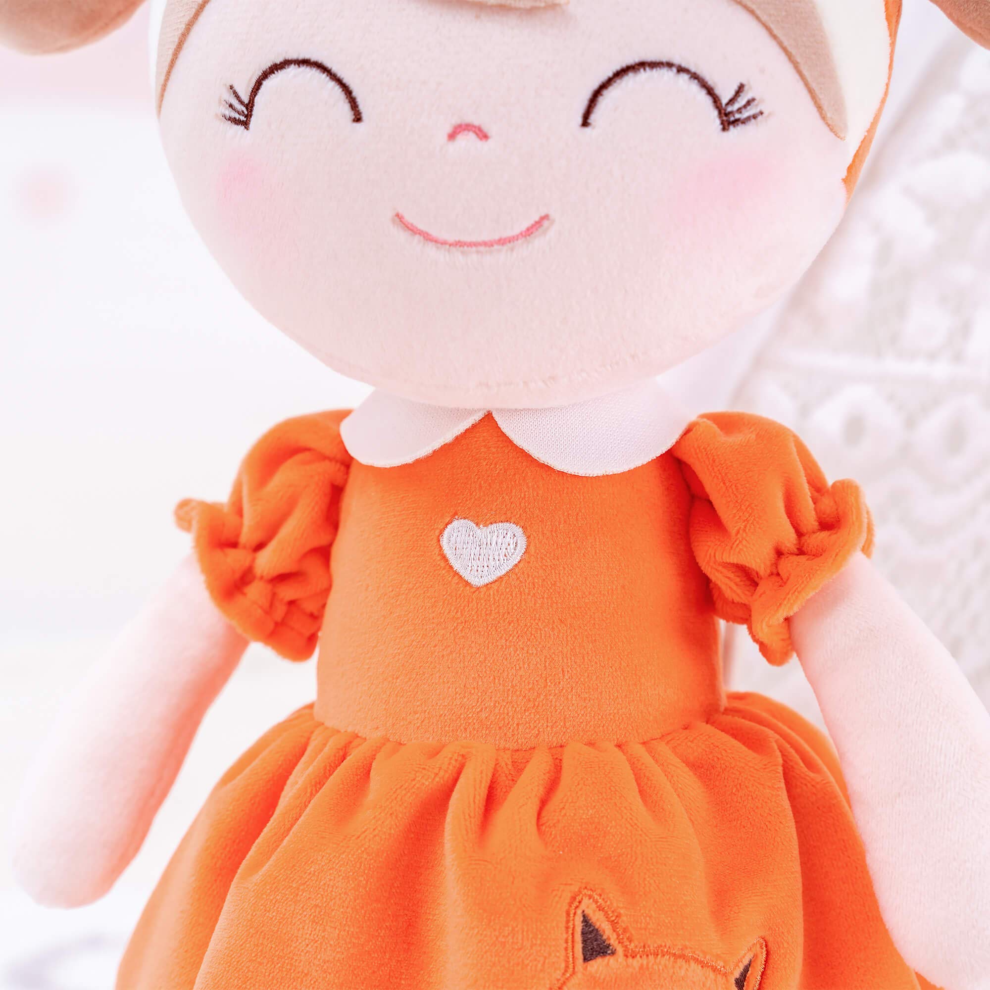 Gloveleya Dolls Baby Plush Toy Girl Toys Girl Gifts First Baby Doll Soft Toys Plush Fox Toy 15" with Gift Bag