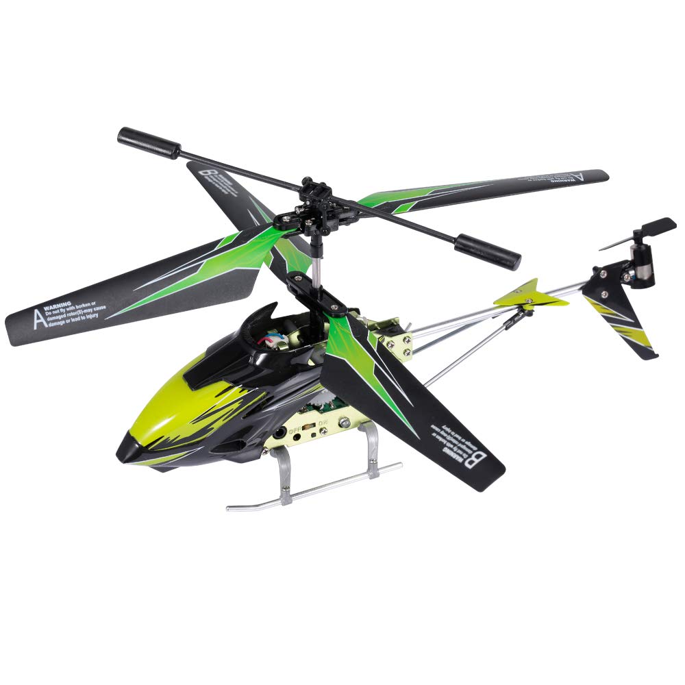 GoolRC RC Helicopter, Remote Control Helicopter with Gyro and Light, S929-A 3.5 Channel Mini Helicopter for Kids and Beginners (Green)