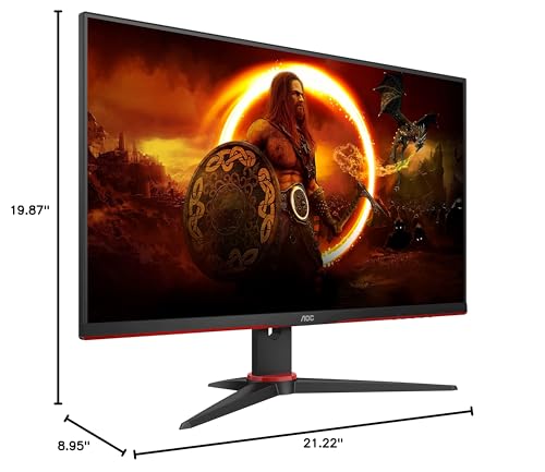 AOC 24g2e Lcd Gaming Monitor, 23.8" Widescreen, IPS Panel, 1920 Pixels X 1080 Pixels