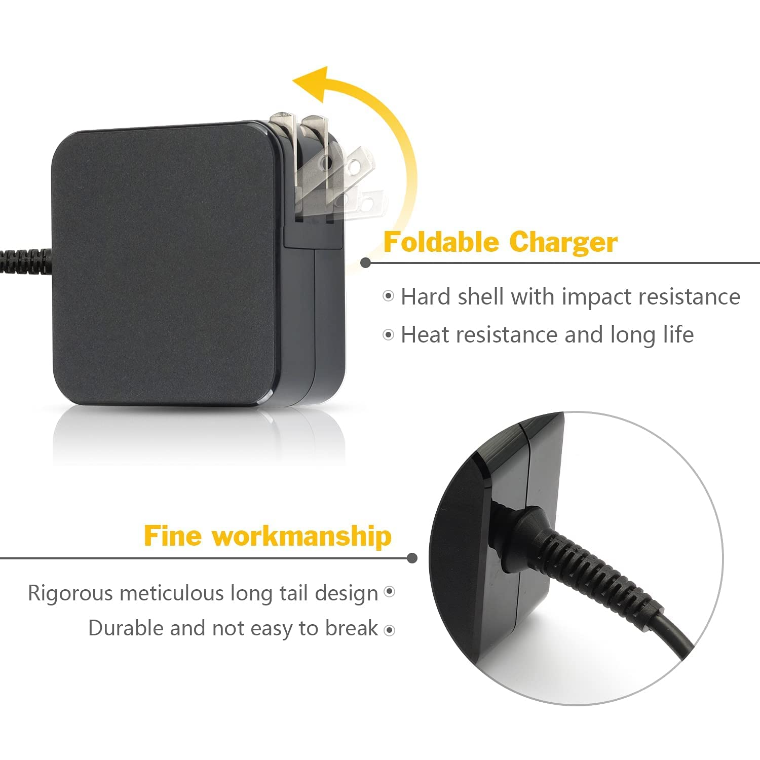 45W AC Charger for Lenovo IdeaPad S145 S340 S540 S150 320 1 3 5 S340-14API S340-14IWL S340-15API S540-14IWL S340-15IIL S540-14API S540-15IWL S145-14API 15AST 15IML05 ADL45WCC Laptop Power Supply Cord