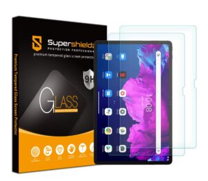 supershieldz (2 pack) designed for lenovo tab p11 / p11 plus (11 inch) screen protector, (tempered glass) anti scratch, bubble free