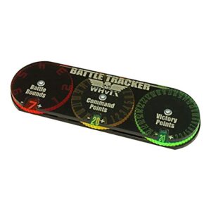 LITKO Battle Tracker | Compatible with Warhammer 40K 9th Edition | Command & Victory Points | Battle Round | Objective