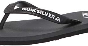 Quiksilver Men's Molokai 3 Point Flip Flop Sandal, Grey 1, 10