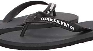 Quiksilver Men's Molokai 3 Point Flip Flop Sandal, Grey 1, 10