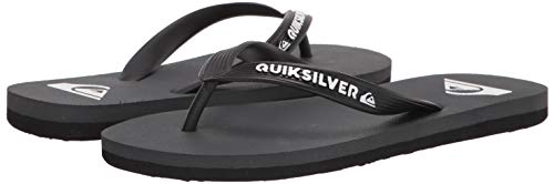 Quiksilver Men's Molokai 3 Point Flip Flop Sandal, Grey 1, 10