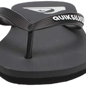 Quiksilver Men's Molokai 3 Point Flip Flop Sandal, Grey 1, 10