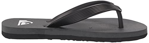 Quiksilver Boy's Molokai Kids Flip Flop Youth Sandal, Grey 1, 4 Big