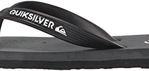 Quiksilver Boy's Molokai Kids Flip Flop Youth Sandal, Grey 1, 4 Big