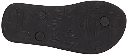 Quiksilver Boy's Molokai Kids Flip Flop Youth Sandal, Grey 1, 4 Big