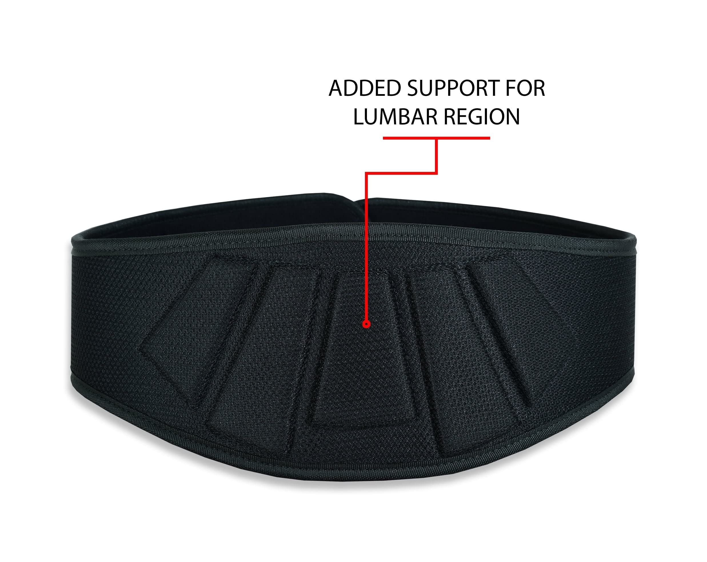 ROBOX Weight Lifting Belt, Lumbar Support, Powerlifting, Gym, Workout, Deadlift, Squat, Back Support 6" Neoprene Padded Self-Lock Buckle Belt for Men and Women (Small)