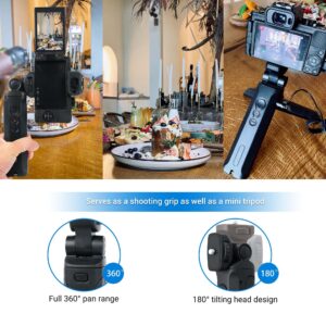 JJC Wired Shutter Remote Control Mini Tripod for Panasonic Lumix S5 II S5 IIX GH6 GH5 II G100 S1 S1R S1H G95 G85 G9 G85 GH5s FZ1000II Camera Vlogging Live Streaming Selfie Recording Replaces DMW-SHGR1