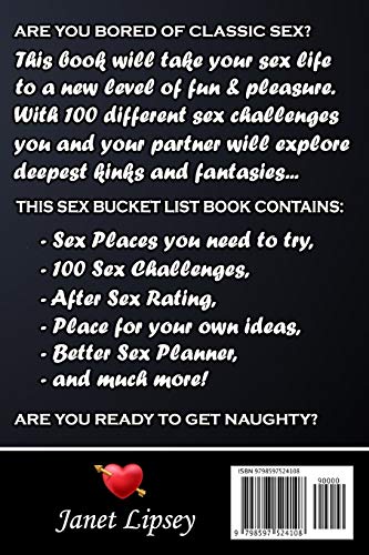 Sex Bucket List for Couples: 100 Hot, Erotic & Naughty Challenges - Mind-Blowing Sex Positions and Kinky Games for Him and Her