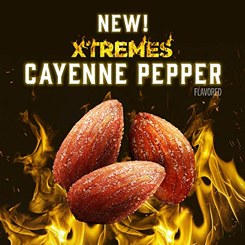 Blue Diamond Almonds XTREMES Cayenne Pepper Flavored Snack Nuts, 6 Oz Resealable Cans (Pack of 1)