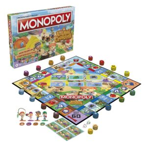 Monopoly Animal Crossing New Horizons Edition Board Game for Kids Ages 8 and Up, Fun Game to Play for 2-4 Players