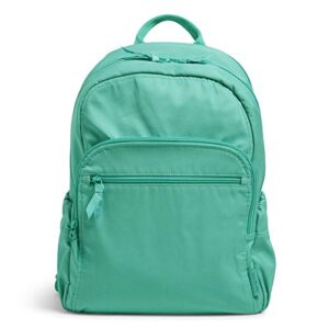 vera bradley women's cotton campus backpack, turquoise sky - recycled cotton, one size