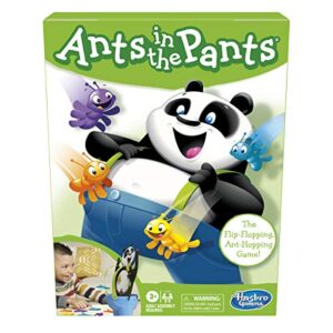 hasbro ants in the pants preschool game for kids ages 3+, fun board game for 2-4 players