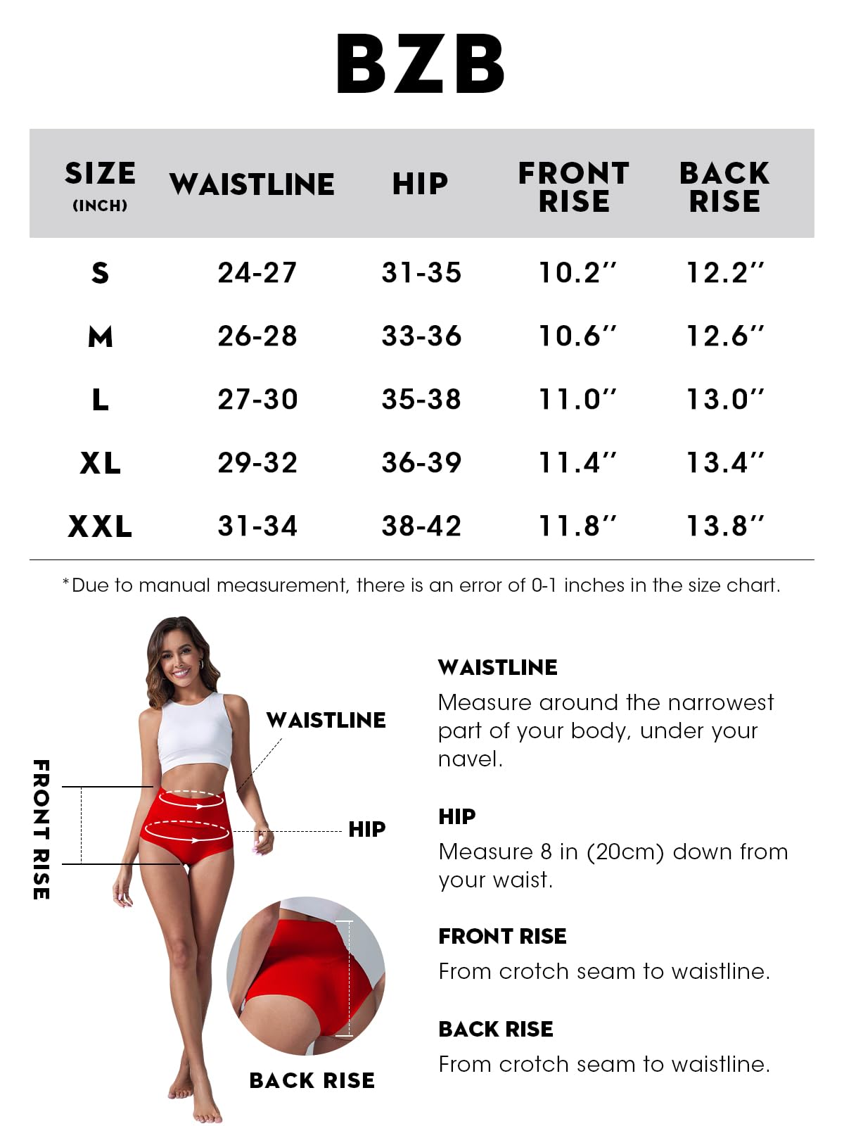 BZB Women's High Waist Yoga Shorts Gym Workout Booty Dance Hot Pants Athletic Butt Lifting Sports Leggings Red