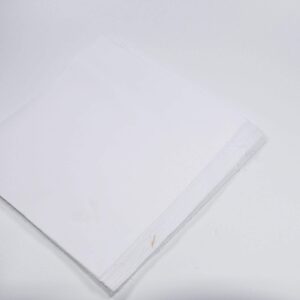 Cotton Fabric 45 Pieces 100% Cotton Woven Solid Quilting Fabric (10inch Square,White)