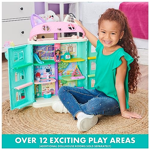 Gabby’s Dollhouse, Purrfect Dollhouse with 15 Pieces including Toy Figures, Furniture, Accessories and Sounds, Kids Toys for Ages 3 and up