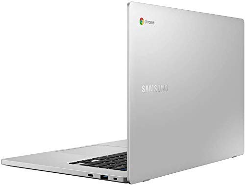 Samsung XE350XBA-K05US Chromebook 4 + Chrome OS 15.6" Full HD Intel Celeron Processor N4000 4GB RAM 128GB SSD, Platinum Titan