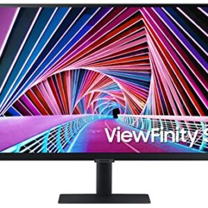 SAMSUNG 32” S70A Series 4K UHD (3840x2160) Computer Monitor, HDMI, DisplayPort, HDR10 (1 Billion Colors), 3-sided border-less, TUV-certified Intelligent Eye Care, LS32A700NWNXZA