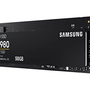 SAMSUNG 980 SSD 500GB PCle 3.0x4, NVMe M.2 2280, Internal Solid State Drive, Storage for PC, Laptops, Gaming and More, HMB Technology, Intelligent Turbowrite, Speeds up-to 3,500MB/s, MZ-V8V500B/AM