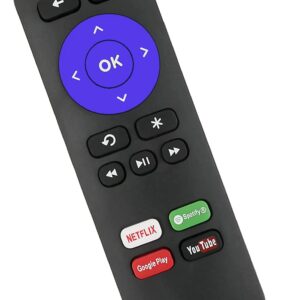 Remote Control Compatible with Roku 1, Roku 2, Roku 3, Roku 4, (HD, LT, XS, XD), Roku Express, Premiere 3900RW 3910RW 4620RW 3700RW 3710RW 3710XB 3900XB 4620XB 3930X