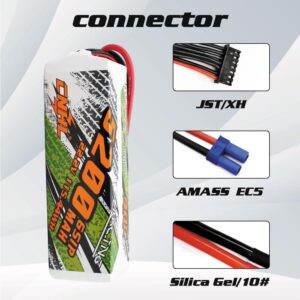 CNHL Black Series 5200mAh 90C 22.2V 6S Lipo Battery for Vortex LRC Freestyle V1 RC Boat Heli Airplane UAV Drone FPV Gen8 Multi-Motor Hobby DIY Parts