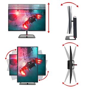 Sceptre 32 inch QHD IPS Monitor HDR400 2560x1440 DisplayPort up to 144Hz 1ms 120% sRGB Height Adjustable, Build-in Speakers Gunmetal Black (E325B-QPN168)