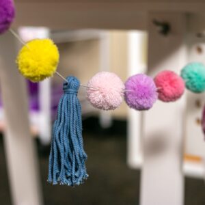 Oh Happy Day Pom-Poms and Tassels Garland