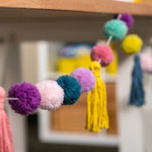 Oh Happy Day Pom-Poms and Tassels Garland