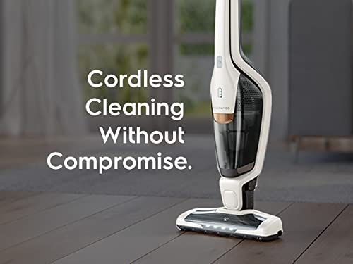 Electrolux Ergorapido Stick Cleaner Lightweight Cordless Vacuum with LED Nozzle Lights and Turbo Battery Power, for Carpets and Hard Floors, in, Satin White