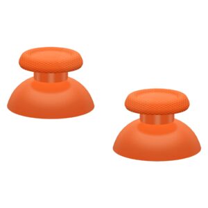 eXtremeRate Orange Replacement Thumbsticks for PS5 Controller, Custom Analog Stick Joystick Compatible with PS5, for PS4 All Model Controller - Controller NOT Included